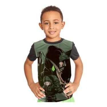 Imagem de Camiseta Infantil Arrow Green Arqueiro Verde Ref:508 - Smoke