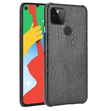 Imagem de YUNCHAO Caixa de telefone Para Google Pixel 4a 5G Texture PC + capa PU à prova de choque capa para celular