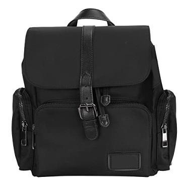 Imagem de Bolsa feminina de viagem,anti-roubo, dois tons, sarja, mochilas de nylon, mochilas escolares de grande capacidade, para viagens, escola, trabalho e outras ocasi?es(black), Mochila de Viagem Femi