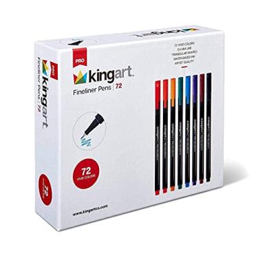 Imagem de KINGART Canetas Pro Fineliner, 72 peças de várias cores