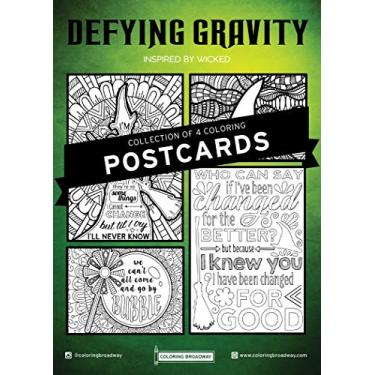 Imagem de Cartões postais coloridos Broadway Wicked Card Stock (14 x 18 cm - Conjunto com 4)