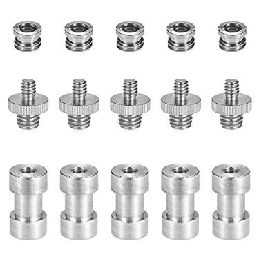 Imagem de Qudai 1/4 "-20 a 3/8" -16 Parafuso Com Rosca Adaptador Conversor Feminino Torneira Redutor de Parafuso de Bucha Montar Conjunto para Câmera Tripé Monopé Ballhead Flash de Luz Suporte de O BD