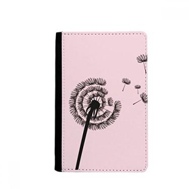 Imagem de Porta-passaporte com contorno de dente-de-leão de flores e plantas Notecase Burse carteira porta-cartão, Multicolor