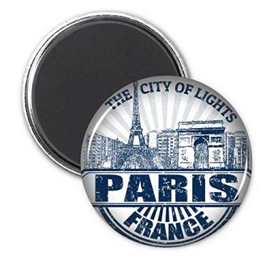 Imagem de Adesivo de decoração de ímã de geladeira com bandeira da Torre Eiffel da França de Paris