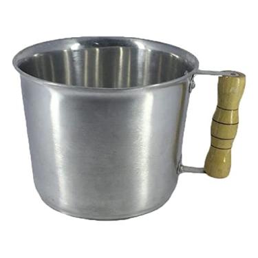 Imagem de Caneca Leiteira Fervedor Canecão Alumínio Polido 19 Diâmetro - 3 Litro