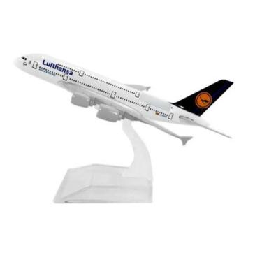 Imagem de Lufthansa Airbus A380 Miniatura Avião Aeronave Comercial