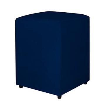 Imagem de Puff Quadrado Decorativo Para Sala Suede Cores - DS Estofados