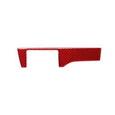 Imagem de - Acabamento da tampa do decalque do adesivo de fibra de carbono compatível com Honda Civic 10th FC FK 2016-2021 (vermelho, moldura de controle do farol 07)