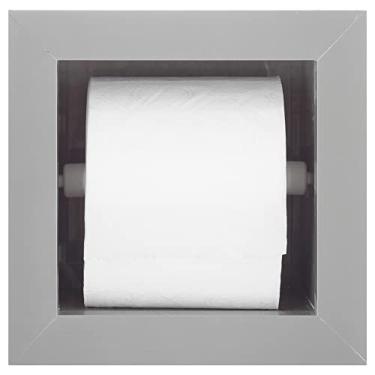 Imagem de Porta Papel Higiênico/Papeleira Em Porcelanato Polido (Cinza)