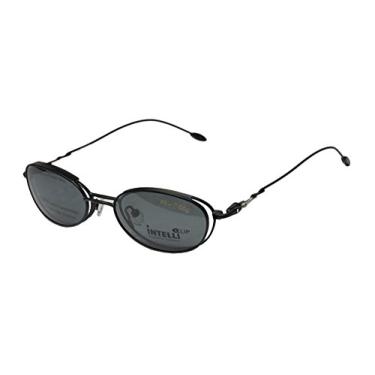 Imagem de Elite Eyewear Intelli Clip 735 feminino/feminino, óculos de sol, lentes de encaixe, cristais, dobradiças de mola, óculos de sol, Preto, 49-18-138