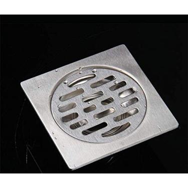 Imagem de Tampa de drenagem de piso para banheiro Máquina de lavar roupa de piso Super grosso à prova de insetos Dreno de esgoto desodorante anti-bloqueio Dreno de piso de aço inoxidável