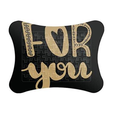 Imagem de For You — Moldura de quebra-cabeça de escrita à mão, jogo de cartas de papel para casa