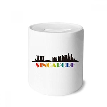 Imagem de DIYthinker Citação Adversity is A Good Discipline caixa de dinheiro caixa de cerâmica porta-moedas presente de cofrinho