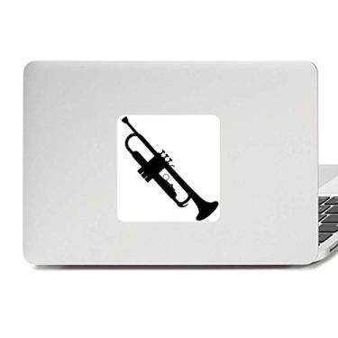 Imagem de Adesivo de vinil para laptop com chifre música clássica, sons de vitalidade
