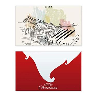 Imagem de Casual Life in Lijiang of China Holiday Holiday Merry Christmas Congrats Card Christmas Letter Message