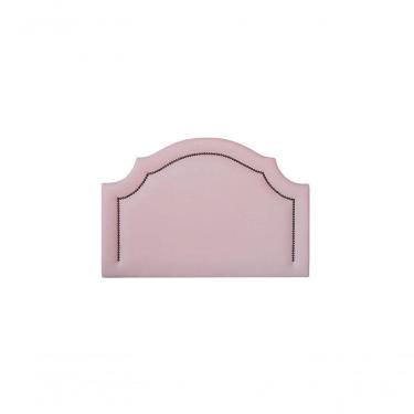 Imagem de Cabeceira Solteiro Luxo 90X60 Rosa Tachas Fumê