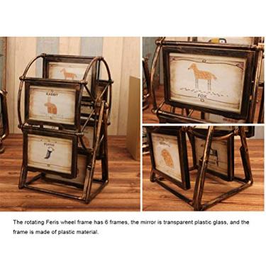Imagem de Moldura para Fotos de Roda Gigante, Moldura de Plástico Em PVC Polido à Mão Com 19 Cm de Comprimento para Casa (Como mostrado)