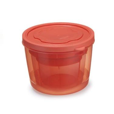 Imagem de Conjunto De Pote Redondo Com Tampa Plástico 3 Peças Colorido - Nitron