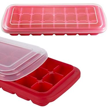 Imagem de Forma De Silicone Gelo com Tampa 24 cubos Livre Bpa oferta