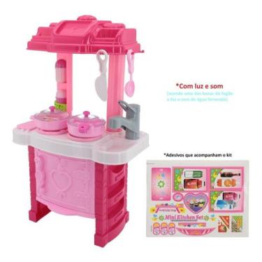 Imagem de Kit Cozinha Infantil Brinquedo Completa Fogão Panela E Pia - Cute Toys