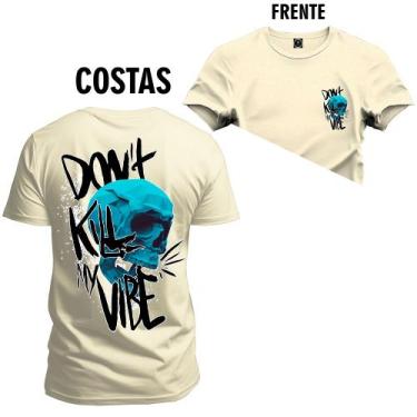Imagem de Camiseta Premium Estampada Algodão Kill Vibe Frente Costas - Nexstar