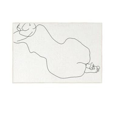 Imagem de Tapete decorativo leve para sala de estar, material de lã, tapetes de grande área, cabeceira de quarto, 11,80x120cm(31,4x47 pol.)