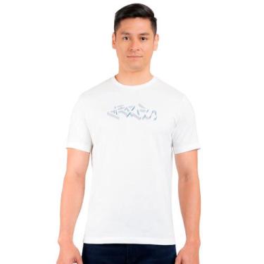 Imagem de Camiseta Aramis Lettering 3D In24 Off White Masculino