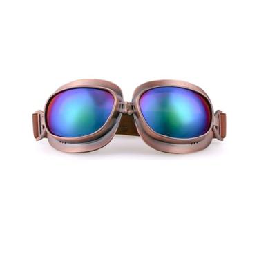 Imagem de CRG Sports Óculos vintage estilo piloto aviador motocicleta Cruiser Scooter óculos para homens, mulheres, adultos, jovens