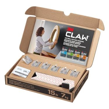 Imagem de Suporte para quadros para drywall 3M CLAW, pacote com 6