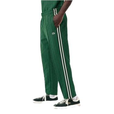 Imagem de Lacoste Calça masculina com estampa de monograma, Rocket/Sinople, XGG