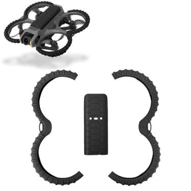 Imagem de Anel protetor de hélice com placa protetora traseira para drone DJI Avata 2 acessórios anticolisão (preto)