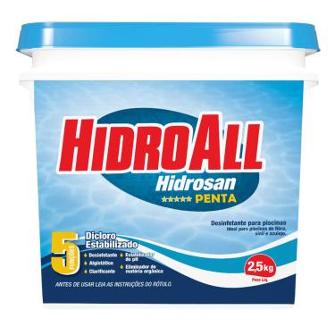 Imagem de HidroAll Balde cloro granulado Hidrosan Penta 2,5 kg