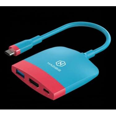 Imagem de Adaptador Hub Dock 3x1 Tipo-c, HDMI 4K 60Hz, USB 3.0, PD 100W, video game, Macbook, Celular, Tablet, Notebook, PC