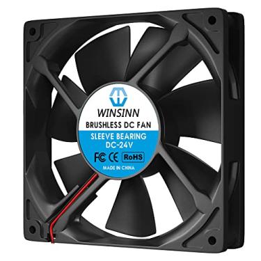 Imagem de Ventilador WINSINN 120 mm 12 V 24 V DC sem escova refrigeração silenciosa 12025 120 x 25 mm para PC PC PC PC PC PC PC Coolers Radiators, 12025 24V 2Pin, 12025 24V