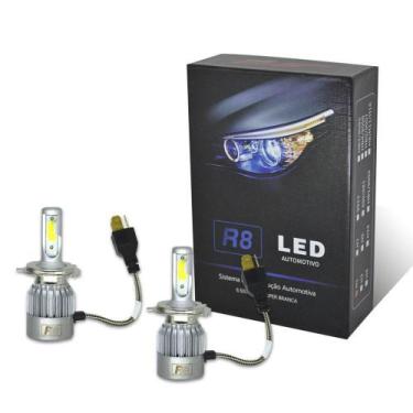 Imagem de Lampada Bi-LED Encaixe H4 50W 6000K 6000 Lumens 12V R8 Kit