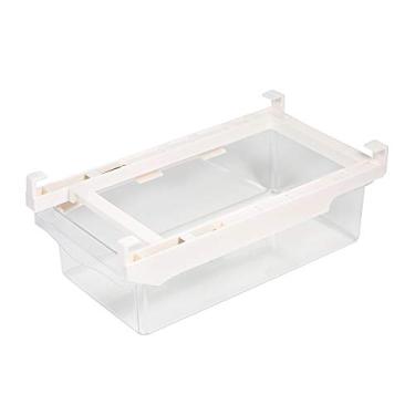 Imagem de Organizador de gaveta de adeira Caixa de armazenamento de adeira Suporte de armazenamento Recipiente Freezer Caixa removível para armazenar lanches Ovos