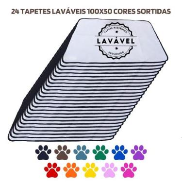 Imagem de Kit com 24 Tapetes Adestradores Inteligente de Alta Absorção 100x70 So