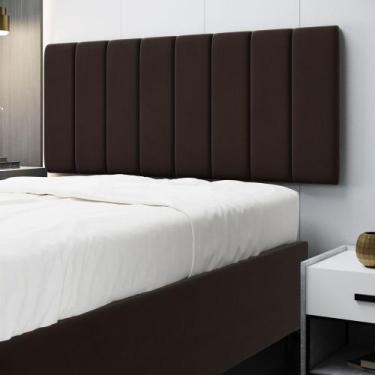 Imagem de Painel Nashira 140 Sued Aradecor, Marrom, CASAL PADRãO