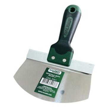 Imagem de Espatula inox redonda nauber para balde massa textura 6 15cm