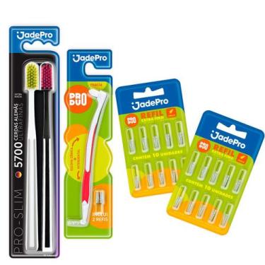 Imagem de Kit escova pro slim 5700 mais  Escova Interdental Inclui 2 Refil + 2 C