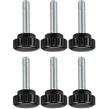 Imagem de Boxonly Parafuso de polegar serrilhado para furadeira de serra, torno de prensa e gabaritos de roteamento, máquinas de embalagem, equipamento de impressão, puxadores de aperto puxadores rosqueados de