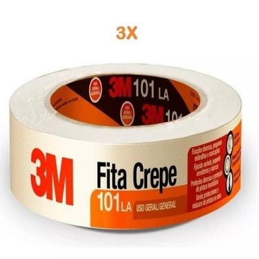 Imagem de Kit 3 Fita Crepe 48MM X 50M 3M 101LA