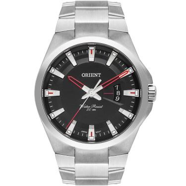 Imagem de Relógio Orient Masculino Analógico Prata Preto Mbss1404 P1sx