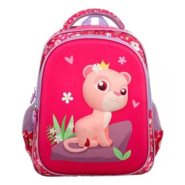 Imagem de Mochila De Costas 14" Leoa 3D Infantil Escolar E Passeio - Yins