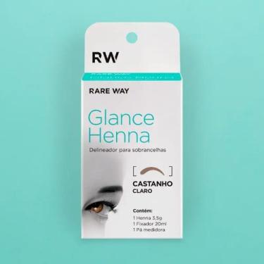 Imagem de Henna para Sobrancelhas Glance Rare Way 3,5g, Castanho Claro
