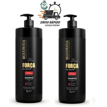 Imagem de 2 Shampoo 1l Força Pimenta Acelera Crescimento Bio Extratus - Geral