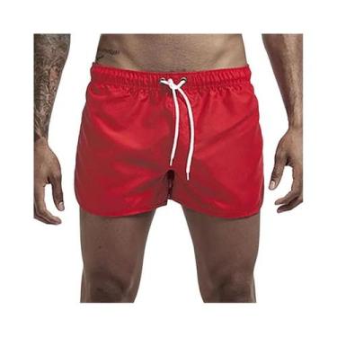 Imagem de Calções de Banho Masculinos Respiráveis - Cintura Baixa, Verão 2023, B