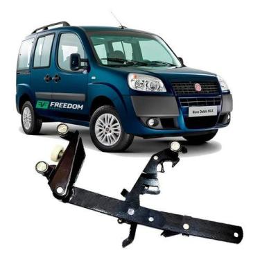 Imagem de Guia porta de correr fiat doblo 2002 a 2023 inferior direito - FREEDOM