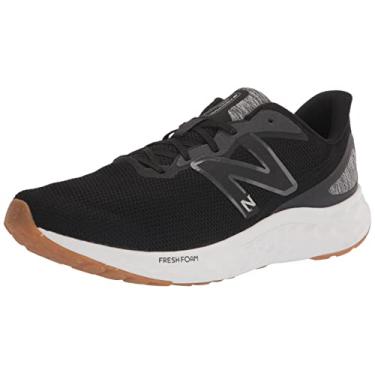 Imagem de New Balance Tênis de corrida masculino Fresh Foam Arishi V4, Preto/Prata Metálico/Goma 2, 9 X-Wide