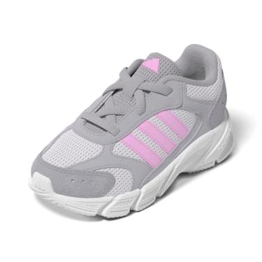 Imagem de adidas Tênis esportivo unissex Crazychaos 2000 de renda elástica, Cinza Glória/Bliss Lilás/Cinza, 4 Infant